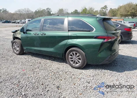 2021 Toyota Sienna Xle z USA, uszkodzony, nr VIN 5TDYRKEC3MS007938